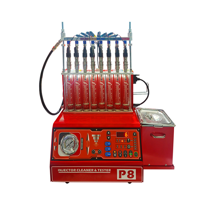 Diesel injector cleaning machine and tester for 8pcs injectors P8