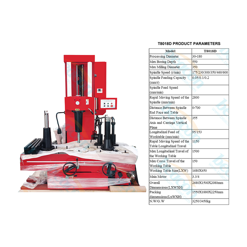 Professional T8018D CNC Engine Boring Equipment for Cylinder Hole Precision