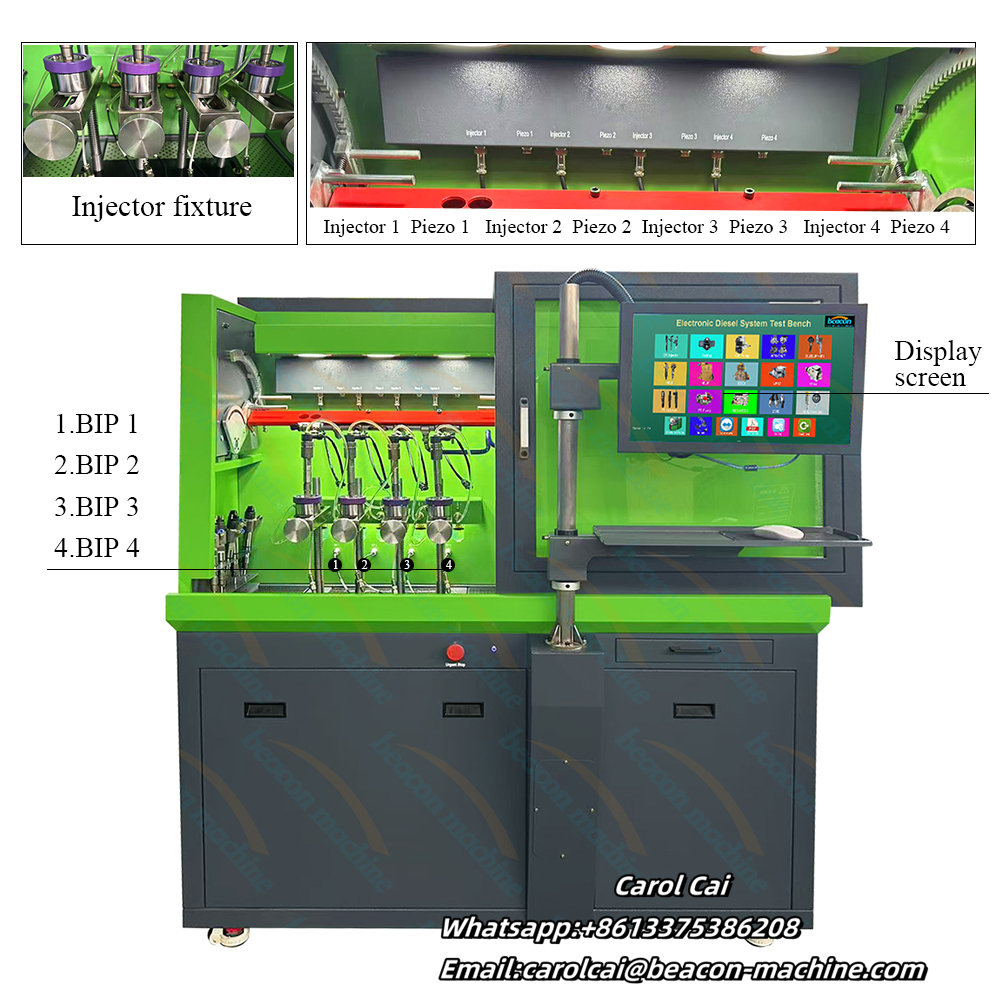 CR304S Diesel Piezoelectric Electromagnetic Common Rail Injector Test Bench Equipment Testing Machine for 4 pcs Injectors