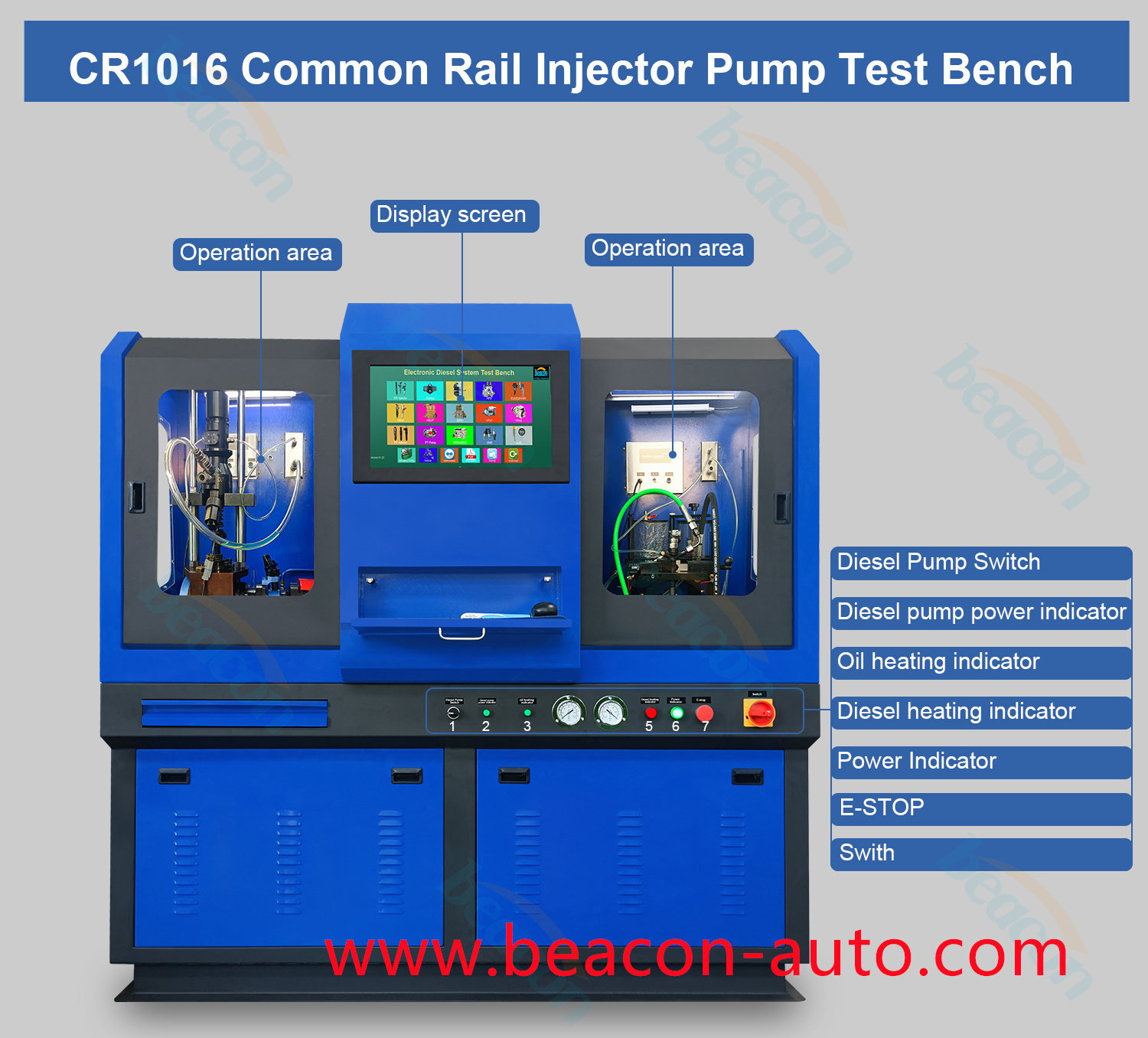 CR1016 Common Rail HEUI EUI EUP diesel Fuel Injector Pump test Machine ...