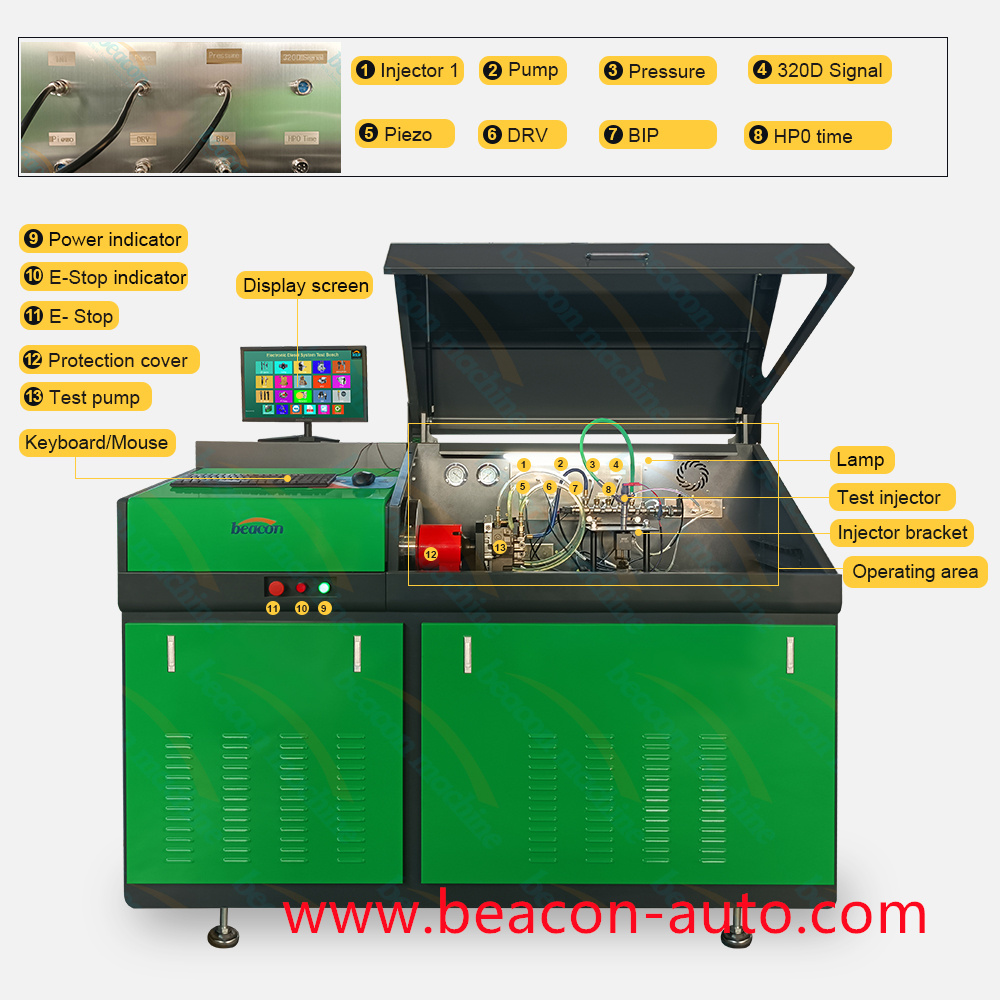 CR708 Common Rail diesel Fuel Injector Pump test Bench