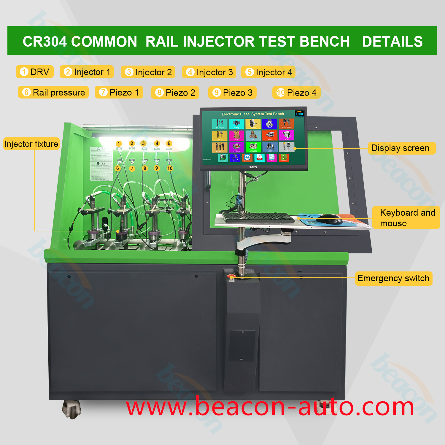 CR304 Common Rail Injector test Bench