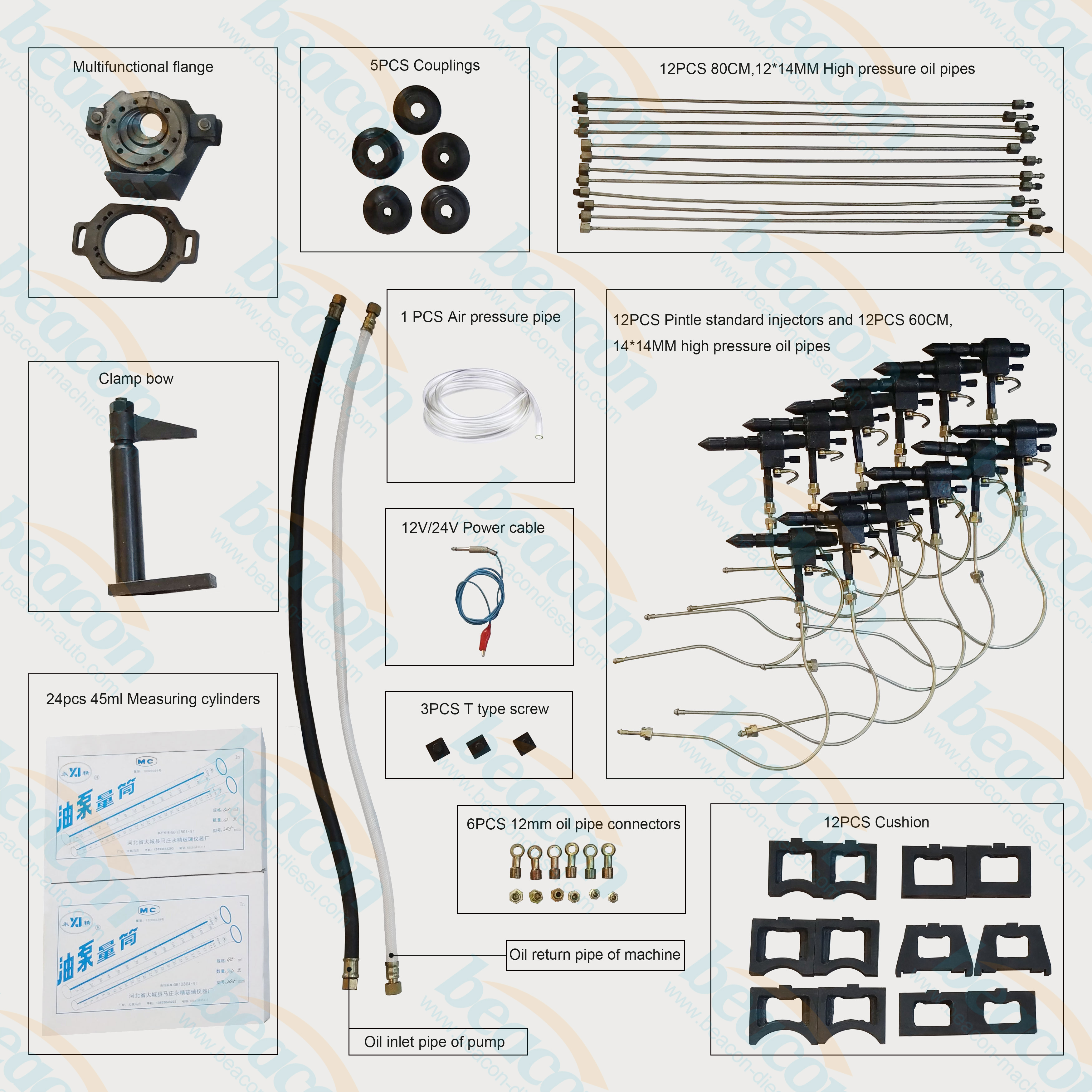 12PSB diesel ful pump test bench accessories 