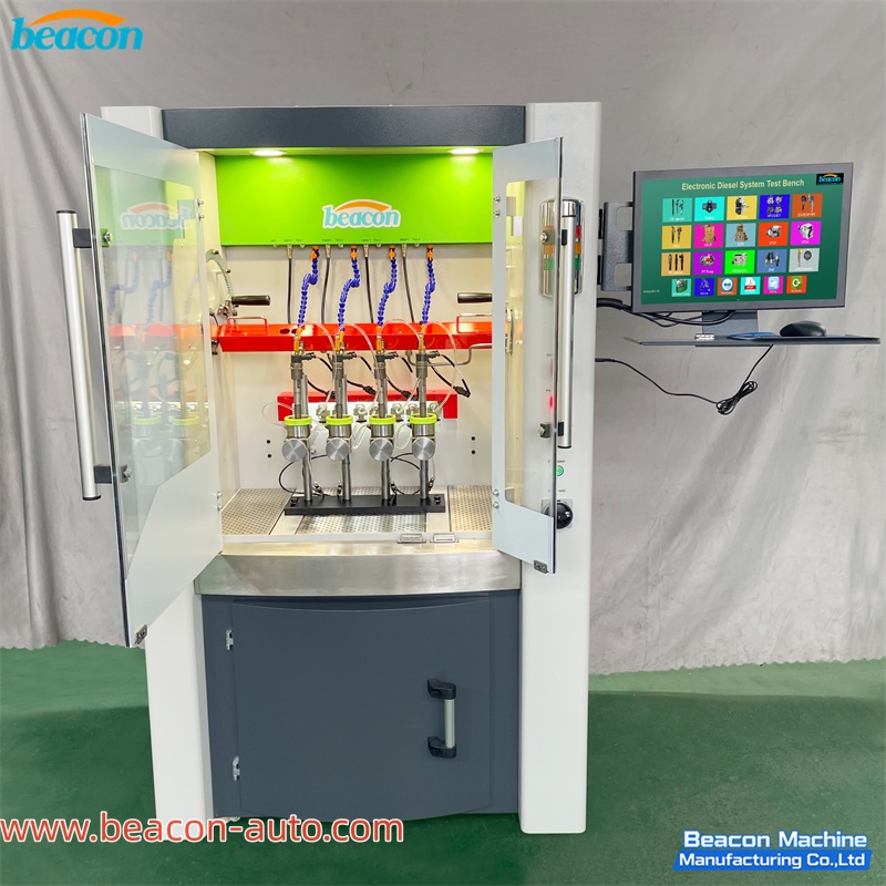 BC800 PRO Common Rail Diesel Injector Test Bench To Test 4 Pcs Of Injectors At The Same Time 
