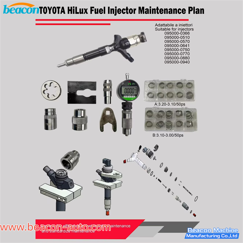 G4-90 Toyota Hilux fuel injector repair tools