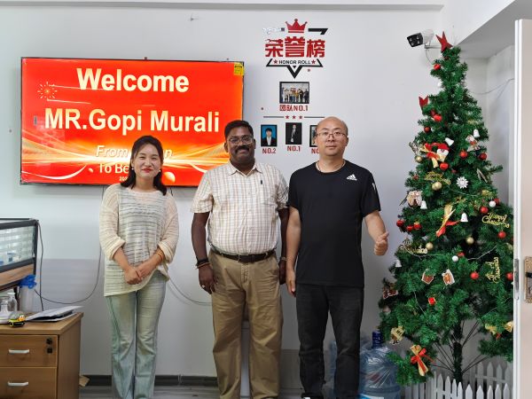 Welcome Oman Customer visiting our Beacon Machine for BK2000 and CR919 test bench 