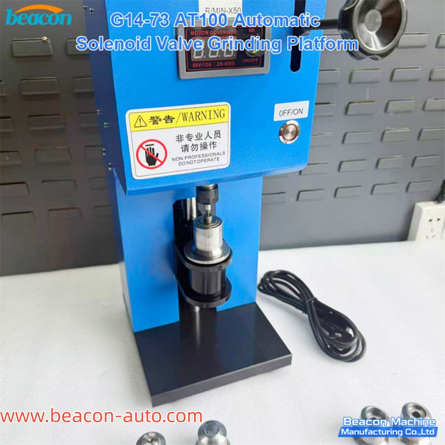 AT100 Automatic Diesel Fuel Injector Control Valve Grinding Machine