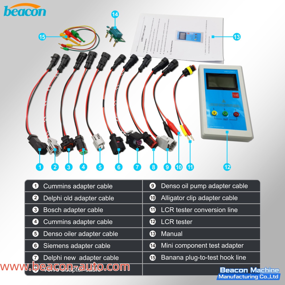 LCR01 common rail injector tester