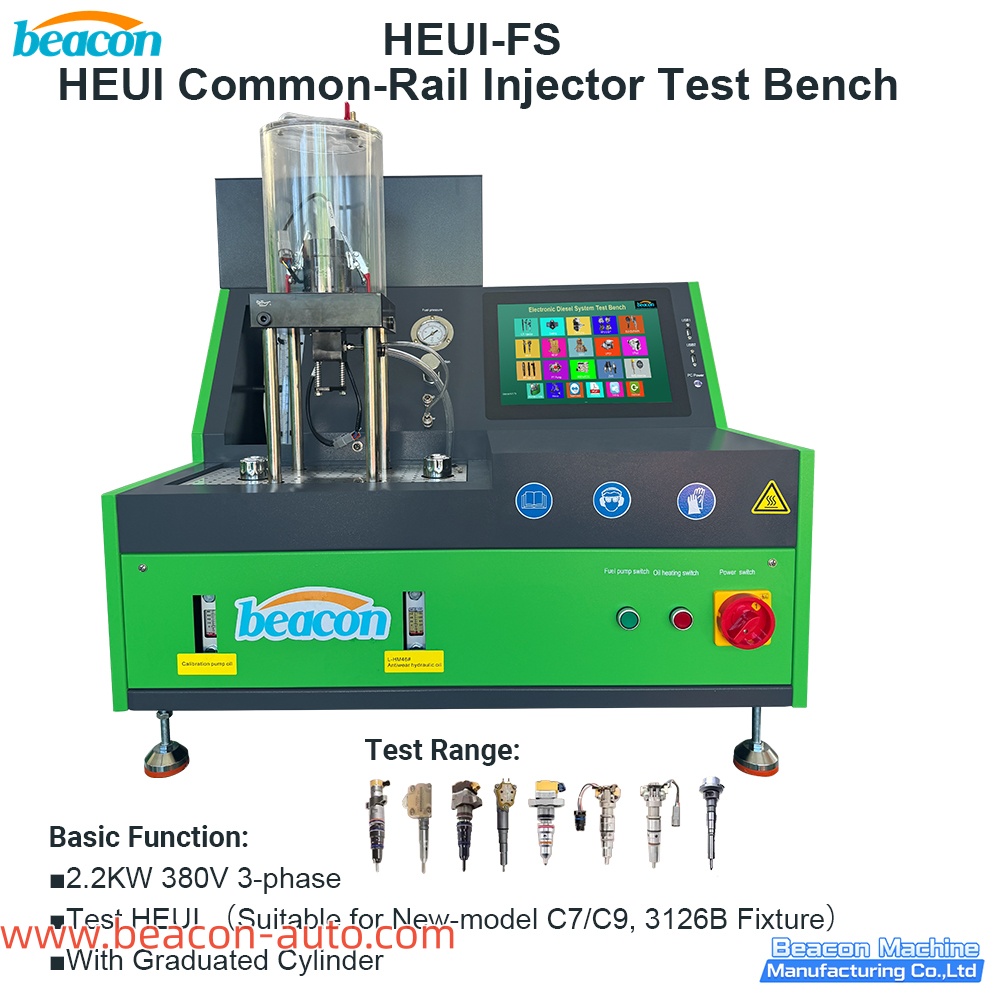 BEACON HEUI-FS Model CAT C7C9 3126 HEUI Injector Test Bench BEACON HEUI-FS Model CAT C7C9 3126 HEUI Injector Test Bench