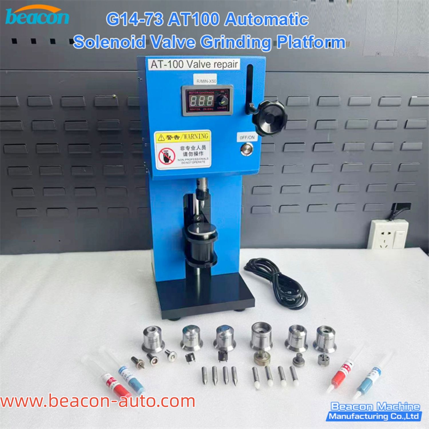 AT100 Automatic Diesel Fuel Injector Control Valve Grinding Machine
