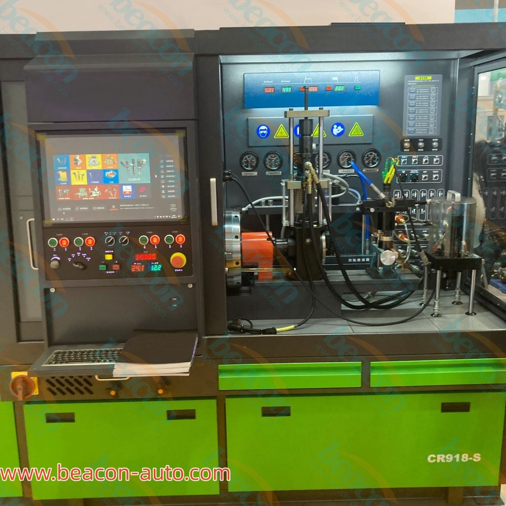 front view of Introducción del banco de pruebas de bomba de inyección de combustible diésel Common Rail CR918-S
