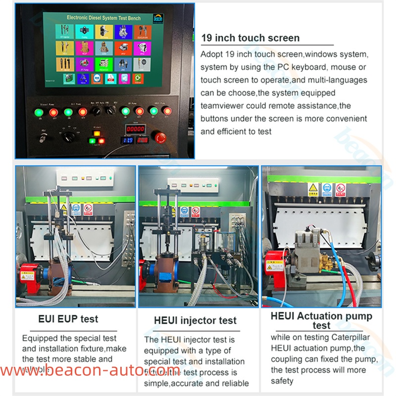 details of  CR1018 Common Rail Injector Pump Testing Machine