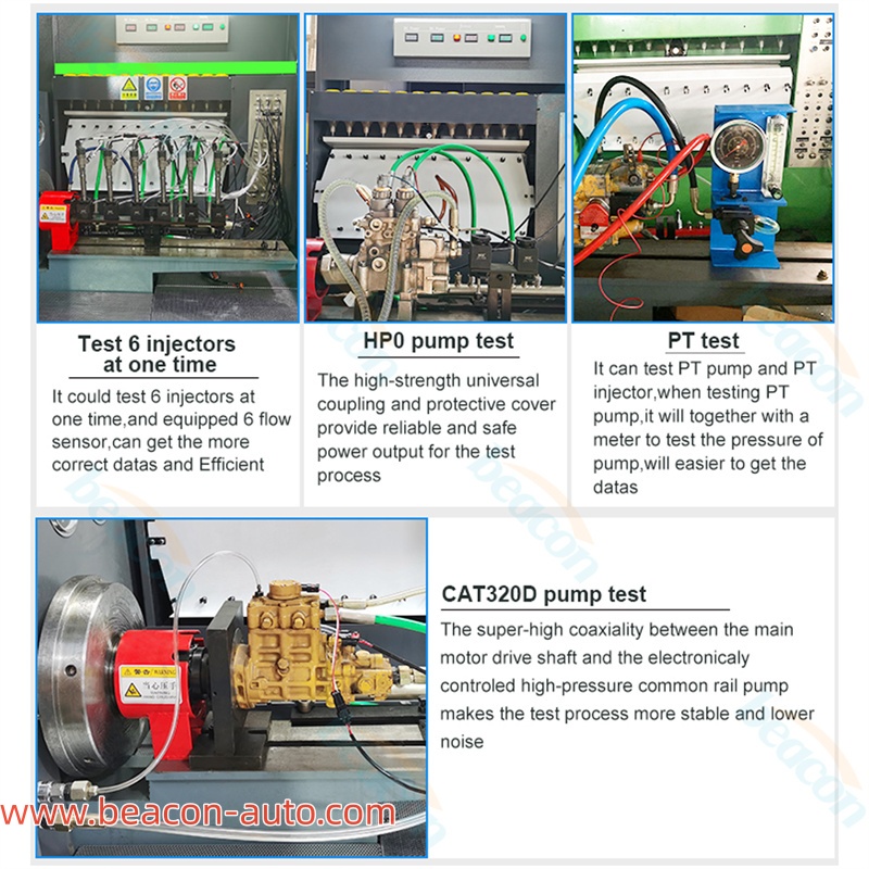 testing function of  CR1018 Common Rail Injector Pump Testing Machine