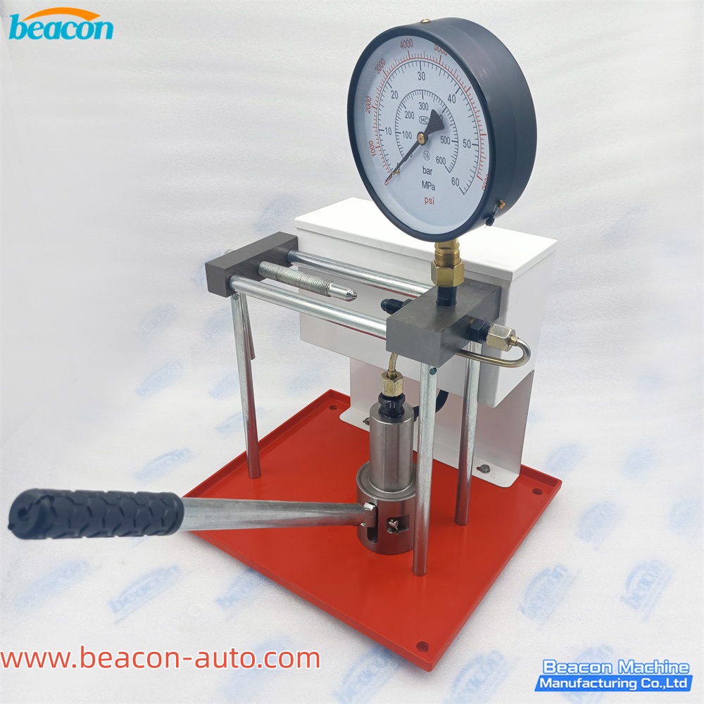 side view of  PJ40 Common rail injector nozzle tester